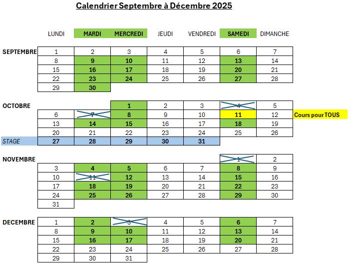 calendrier