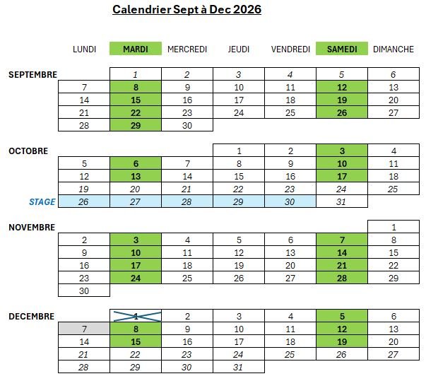 calendrier